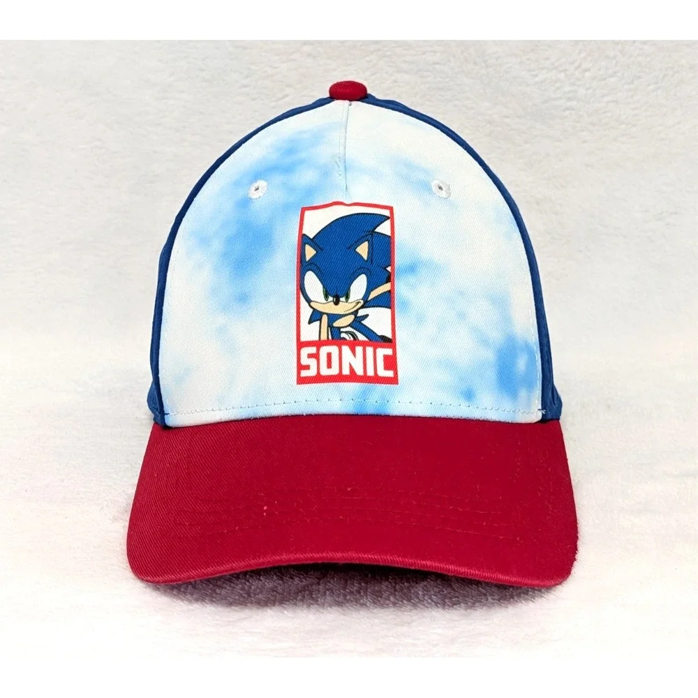 Sonic the Hedgehog Hat Youth OSFM Blue Red Snapback Baseball Cap Sega